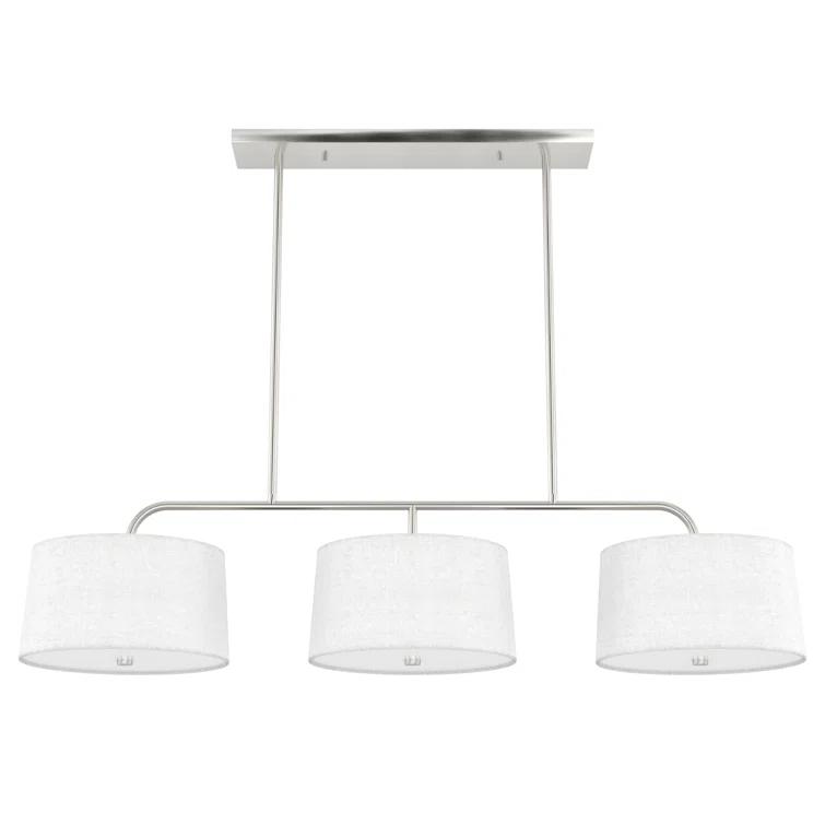 Cottage Hill 6 - Light Kitchen Island Shaded Linear Chandelier