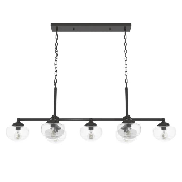 Saddle Creek 7 - Light Kitchen Island Linear Pendant