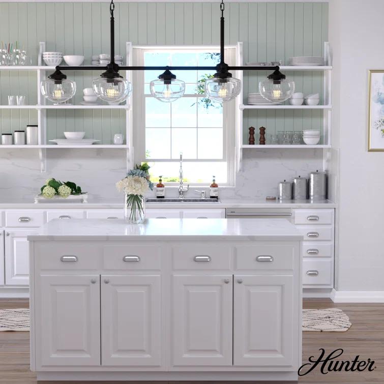 Saddle Creek 7 - Light Kitchen Island Linear Pendant