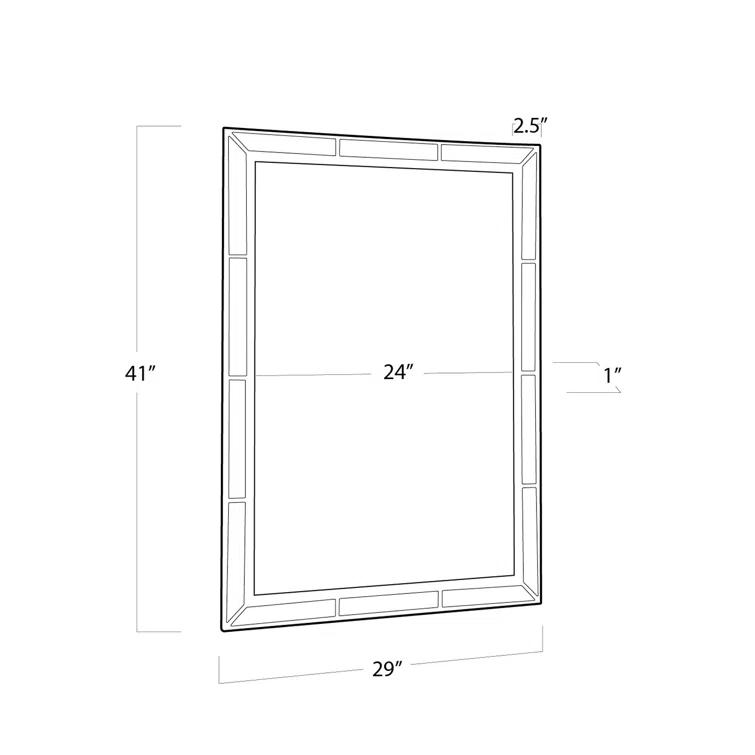 Regina Andrew Plaza Beveled Mirror