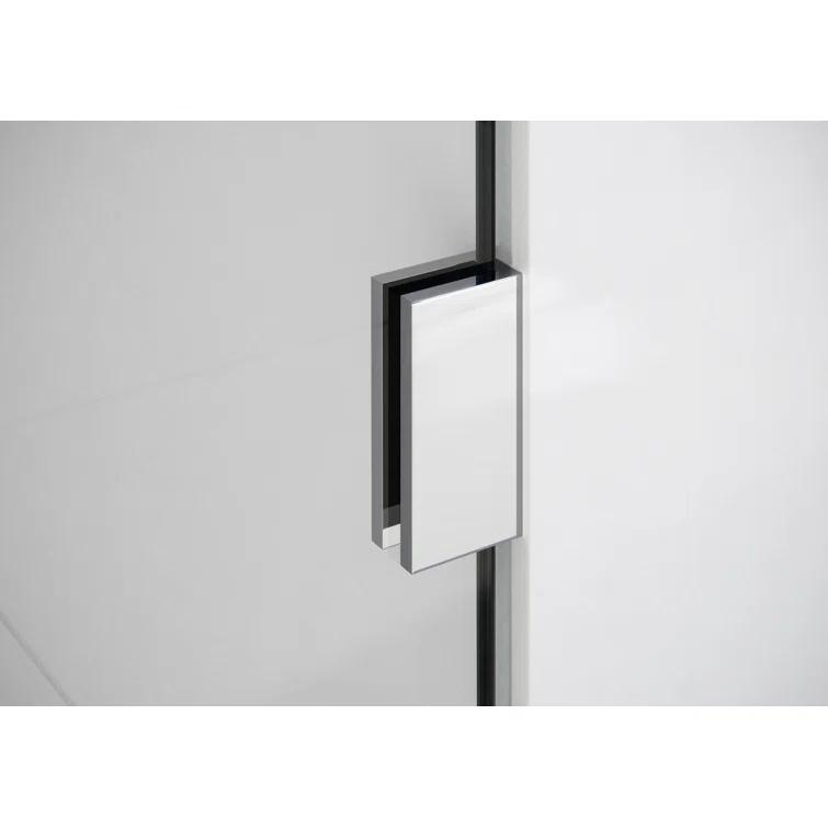 Illume 32 in. x 78 in. 90-degree Fully Frameless Wall Hinged Glass Shower Enclosure