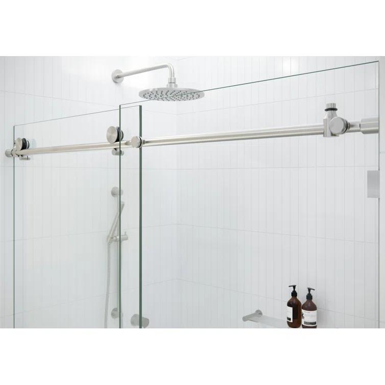 72" W x 78'' H Single Sliding Door Frameless Shower Door with