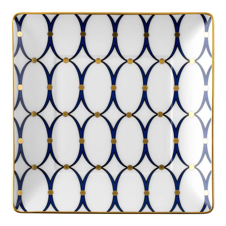 Wedgwood Renaissance Gold Square Tray | Wayfair
