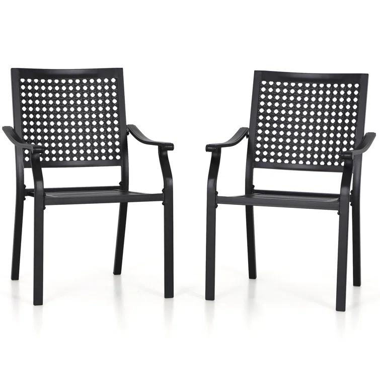 Argyri Stacking Patio Dining Chairs