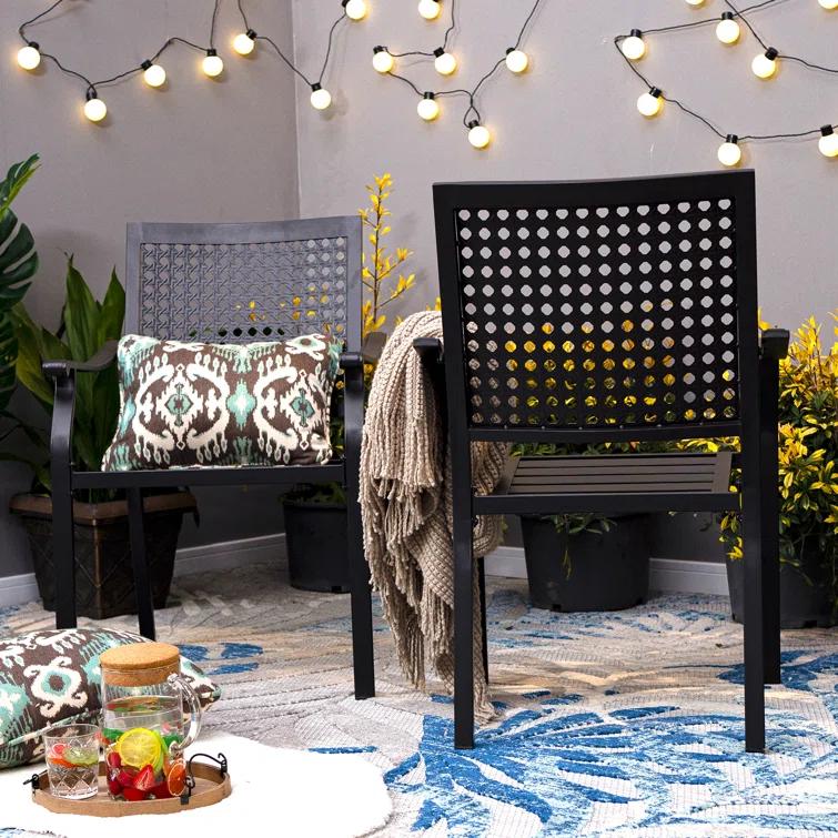 Argyri Stacking Patio Dining Chairs