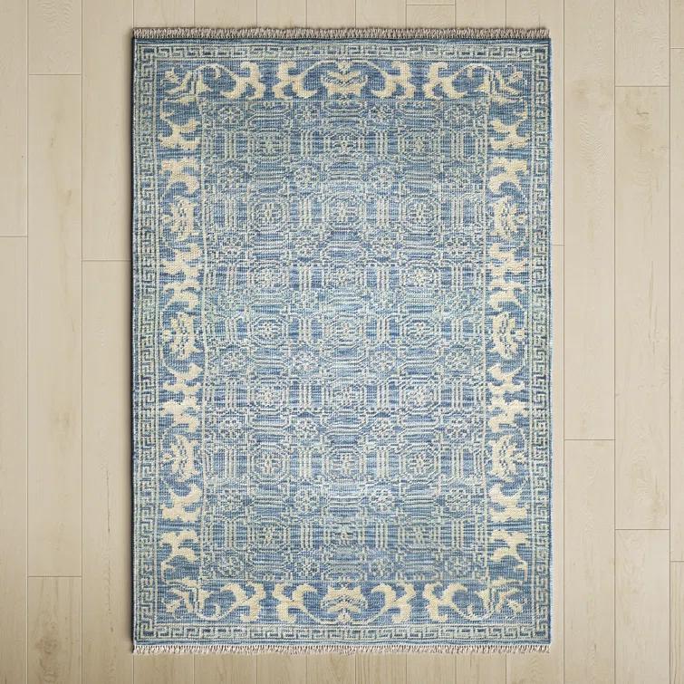 Addie Wool Denim/Cream Rug