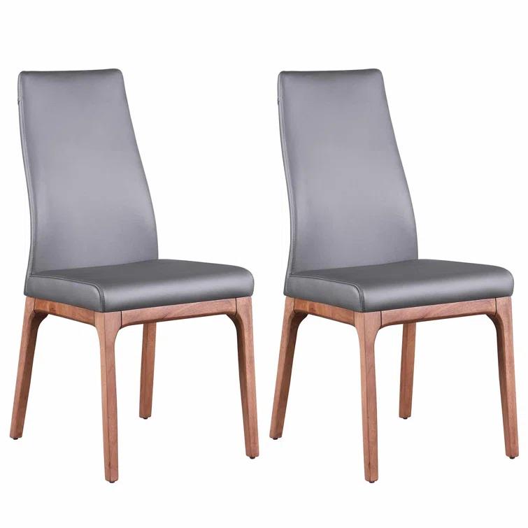 Esther Modern Side Chair w/ Solid Wood Base - 2 per box