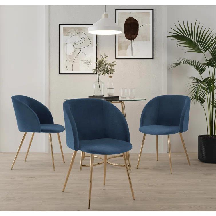 Terrance 18.5'' H Velvet Upholstered Parsons Chair
