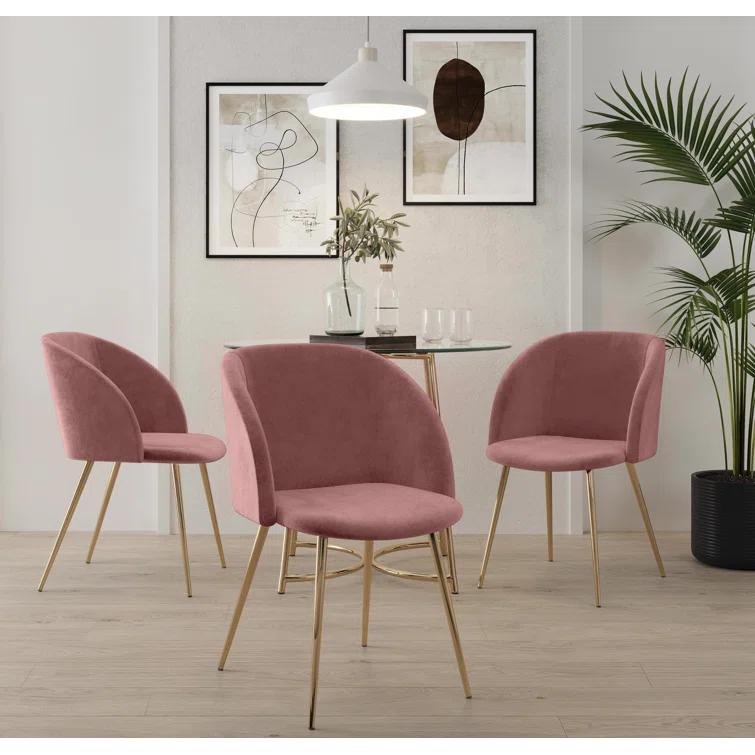 Terrance 18.5'' H Velvet Upholstered Parsons Chair