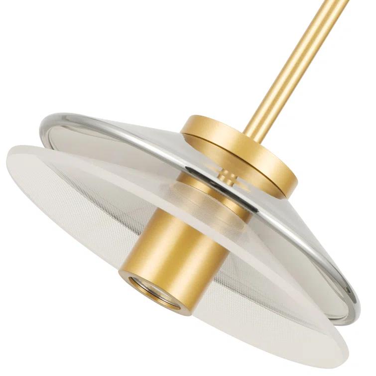 Verona 7-in 100-277V 1-Light ETL Certified Integrated LED Height Adjustable Cone Pendant Lighting