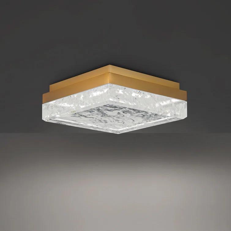 Whisper Crystal LED Flush Mount