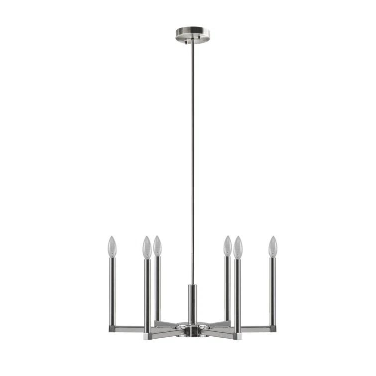 6-Light Contemporary Candelabra Styled Chandelier