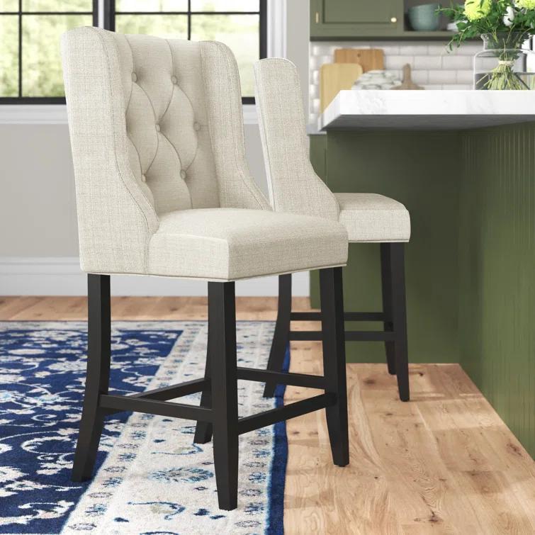 Modway Baronet Tufted Button Upholstered Fabric Stool