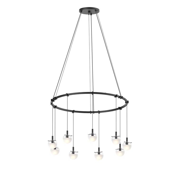 Suspenders 9 - Light Satin Black Cluster Pendant