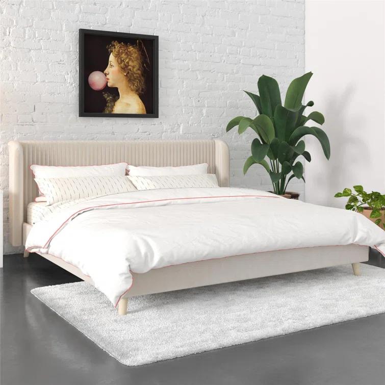 Novogratz Holly King Size Upholstered Platform Bed