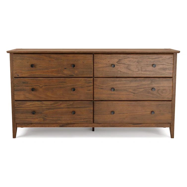 Greenport Solid Wood 63.75'' W 6 - Drawer Dresser
