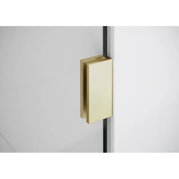 Glass Warehouse 78" H Pivot Frameless Shower Door 90-WH-37-35-SB