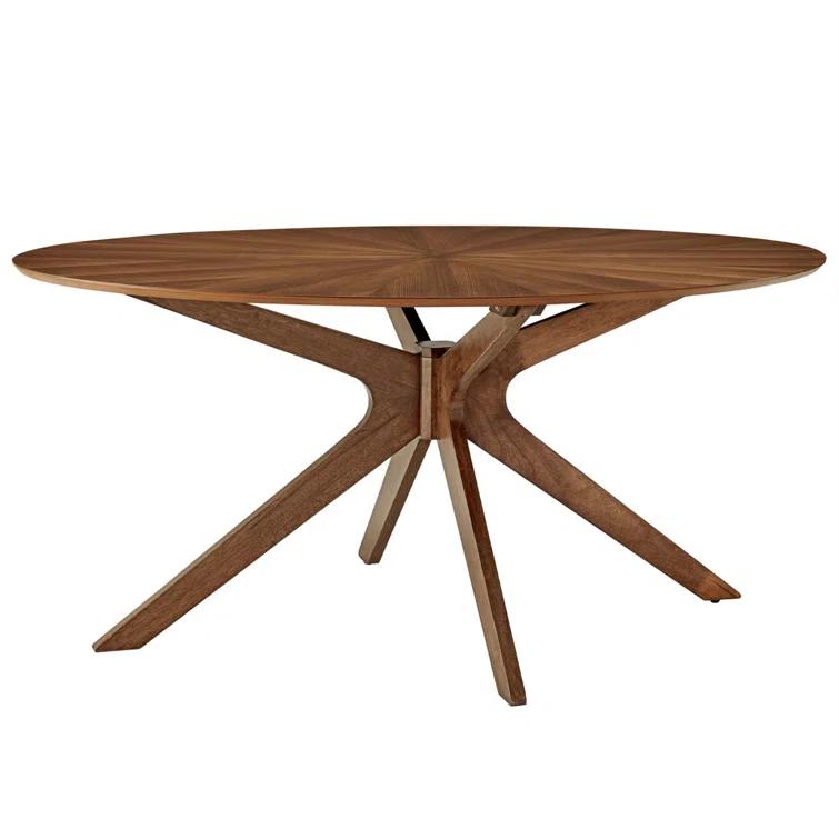Modway Modway Crossroads 63" Oval Wood Dining Table