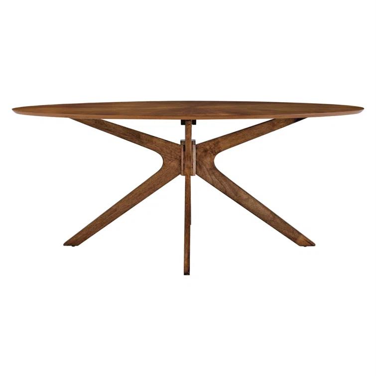 Modway Modway Crossroads 63" Oval Wood Dining Table