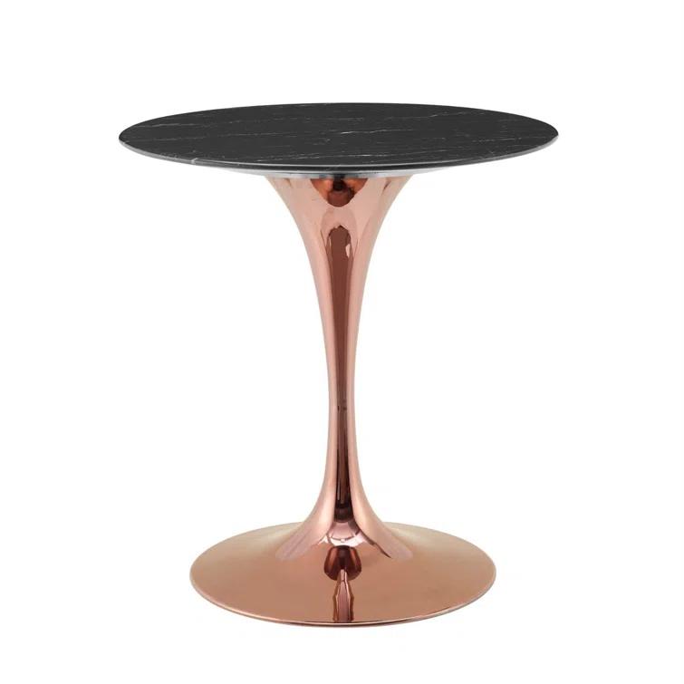 Modway Lippa Bar Table, Artificial Marble Round Top, by Modway | Wayfair