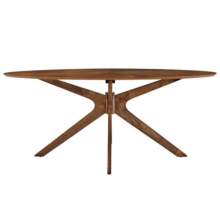 Modway Modway Crossroads 63" Oval Wood Dining Table