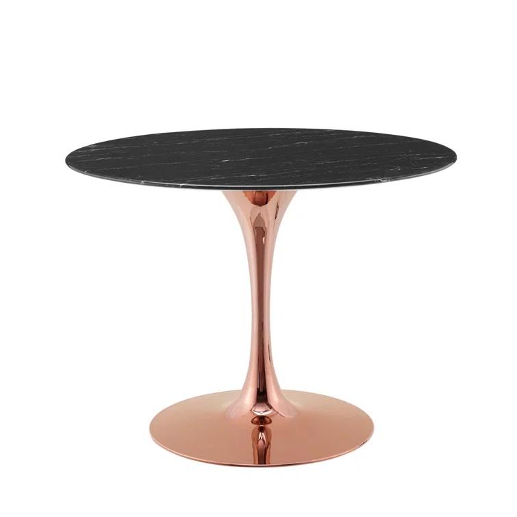 Modway Lippa Bar Table, Artificial Marble Round Top, by Modway | Wayfair