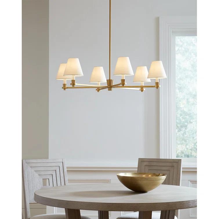 Paisley Empire Polished Nickel 6-Light Modern Chandelier