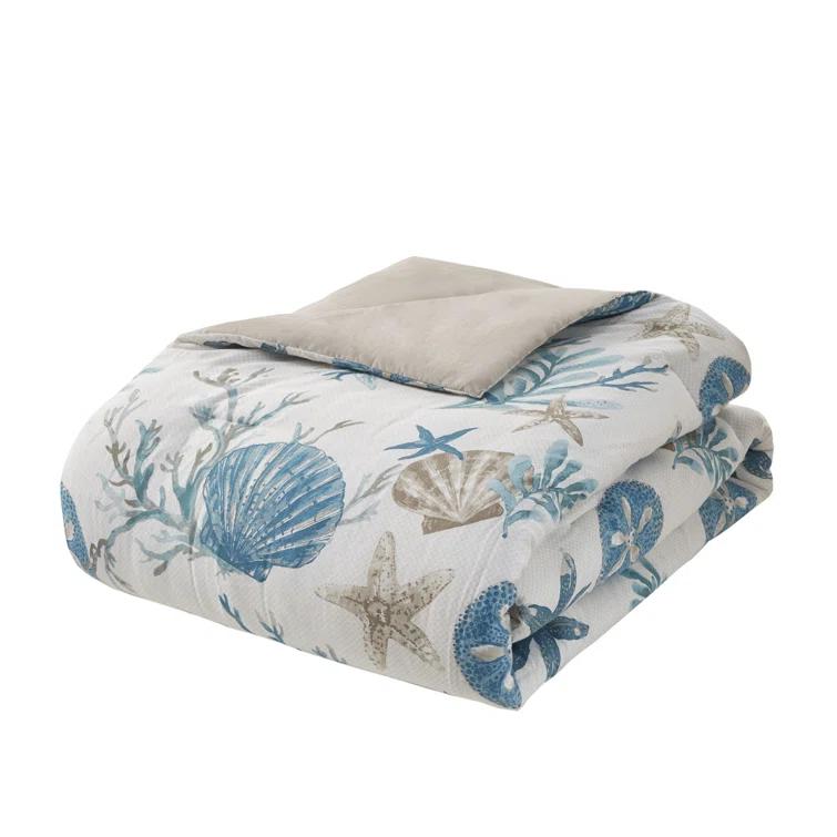 Madison Park Pebble Beach 7 Piece Cotton Sateen Comforter Set