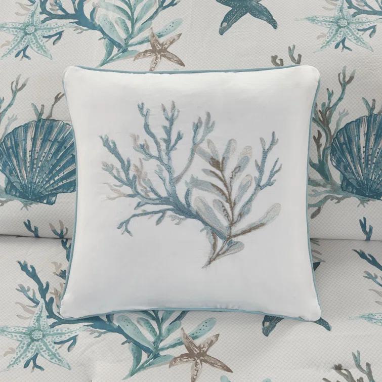 Pebble Beach 6 Piece Cotton Sateen Coastal Duvet Cover Set