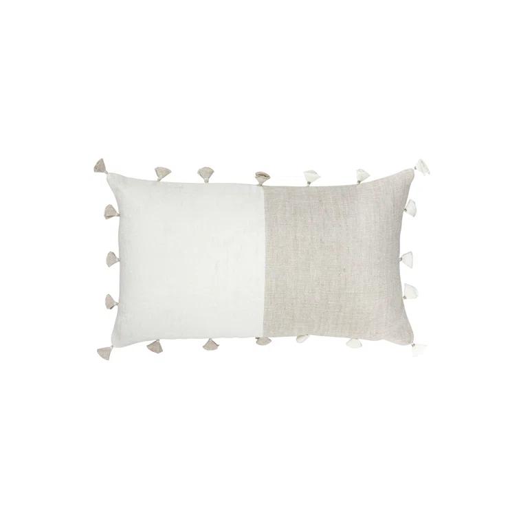 Anaya Tassels Feather Throw Pillow