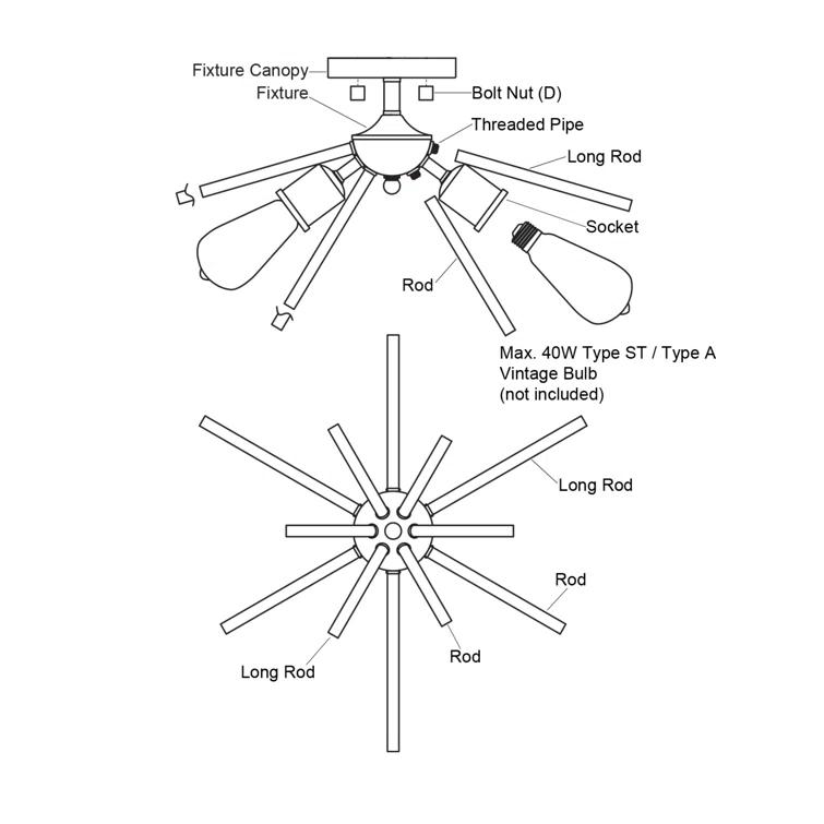 Eya Semi Flush Mount