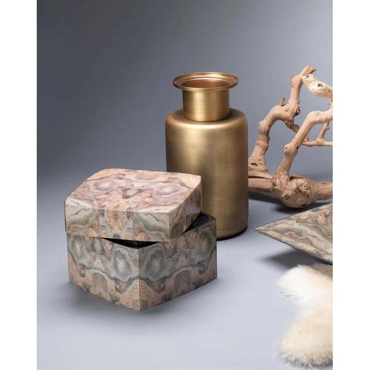 Jamie Young Company Elevated Coastal Manufactured Wood Decorative Box