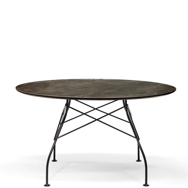 Glossy Round Table by Antonio Citterio with Oliver Löw