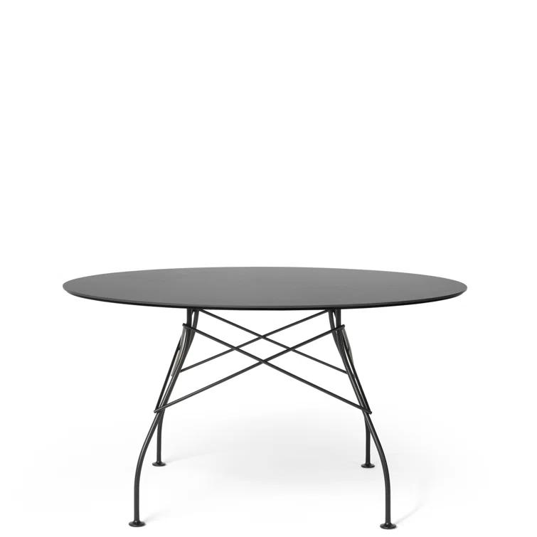 Glossy Round Table by Antonio Citterio with Oliver Löw