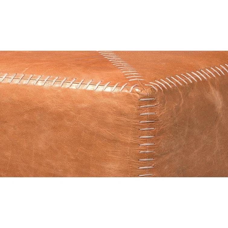 Jamie Young Company Leather Pouf