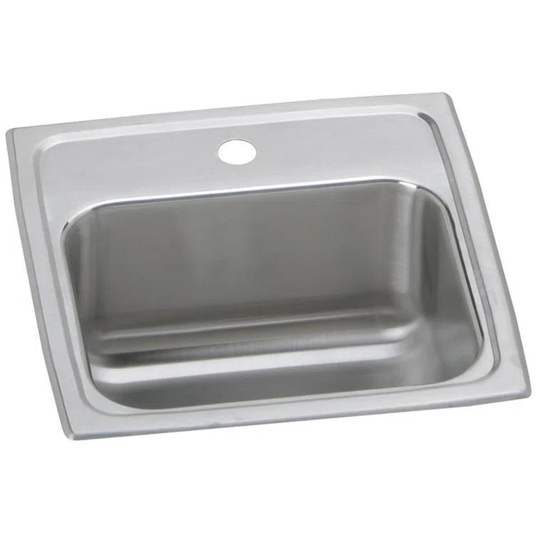 Crosstown Stainless Steel 33" L x 22" W Double Basin Dual Mount Kitchen Sink
