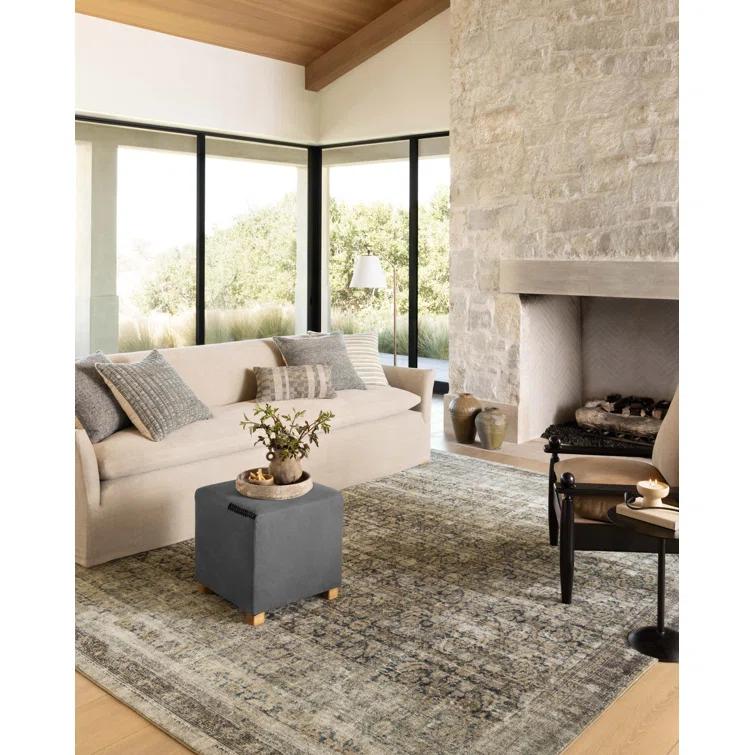 Amber Lewis x Loloi Amber Lewis x Loloi Morgan Navy / Sand Area Rug feat. CloudPile