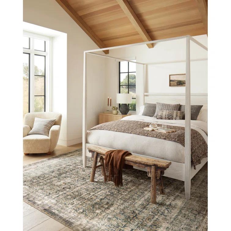 Amber Lewis x Loloi Amber Lewis x Loloi Morgan Navy / Sand Area Rug feat. CloudPile