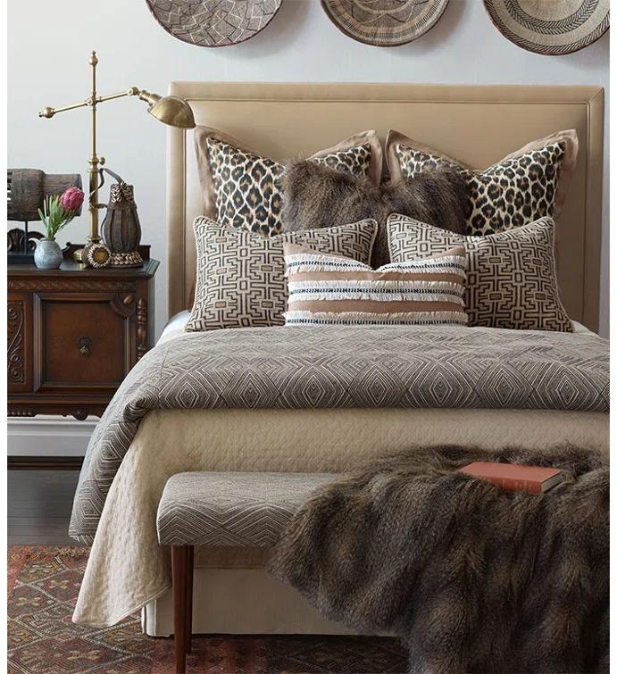 Eastern Accents Naya Fringed 100% Linen Throw Pillow