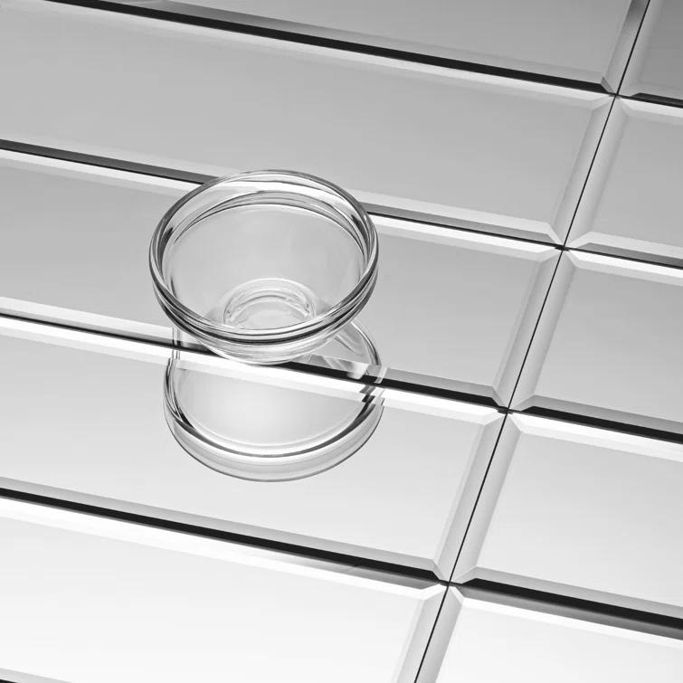 3" x 10" Beveled Glass Subway Tile