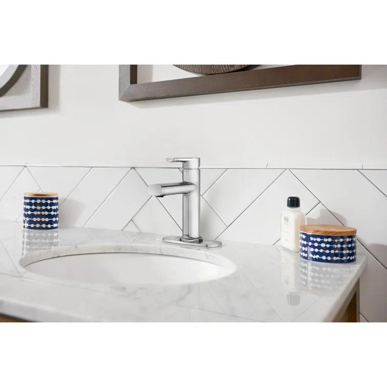 Moen Moen Meena Single Hole Bathroom Faucet with Drain Assembly 84794