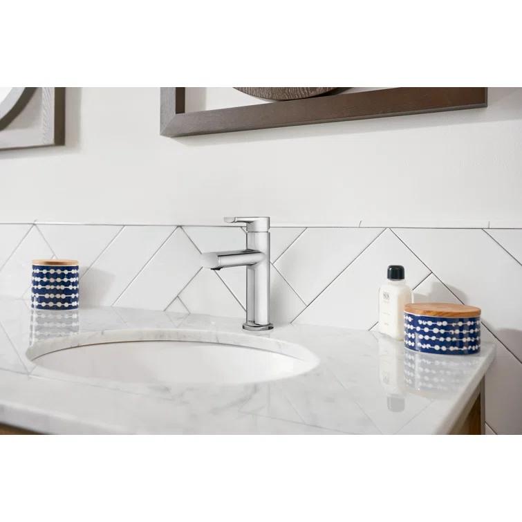 Moen Moen Meena Single Hole Bathroom Faucet with Drain Assembly 84794