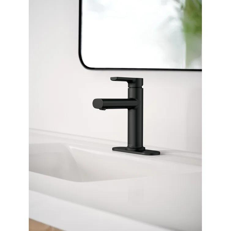 Moen Meena Single Hole Bathroom Faucet with Drain Assembly