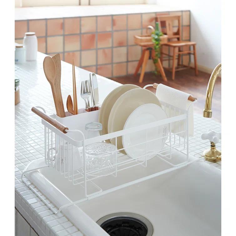 Yamazaki Tosca White Over-The-Sink Dish Drainer Rack