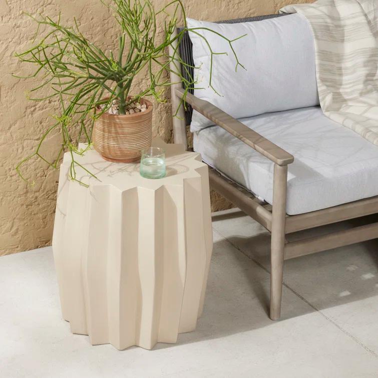 Donlon 18.5'' Concrete Outdoor Side Table