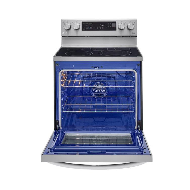 LG LG Smart Wi-Fi Enabled True Convection InstaView® Electric Range with Air Fry, 6.3 cu. ft. LREL6325F