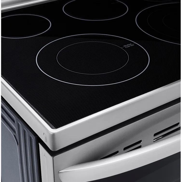 LG LG Smart Wi-Fi Enabled True Convection InstaView® Electric Range with Air Fry, 6.3 cu. ft. LREL6325F