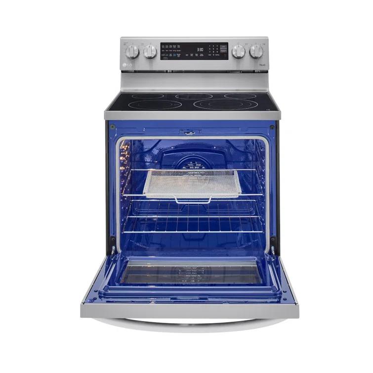 LG LG Smart Wi-Fi Enabled True Convection InstaView® Electric Range with Air Fry, 6.3 cu. ft. LREL6325F