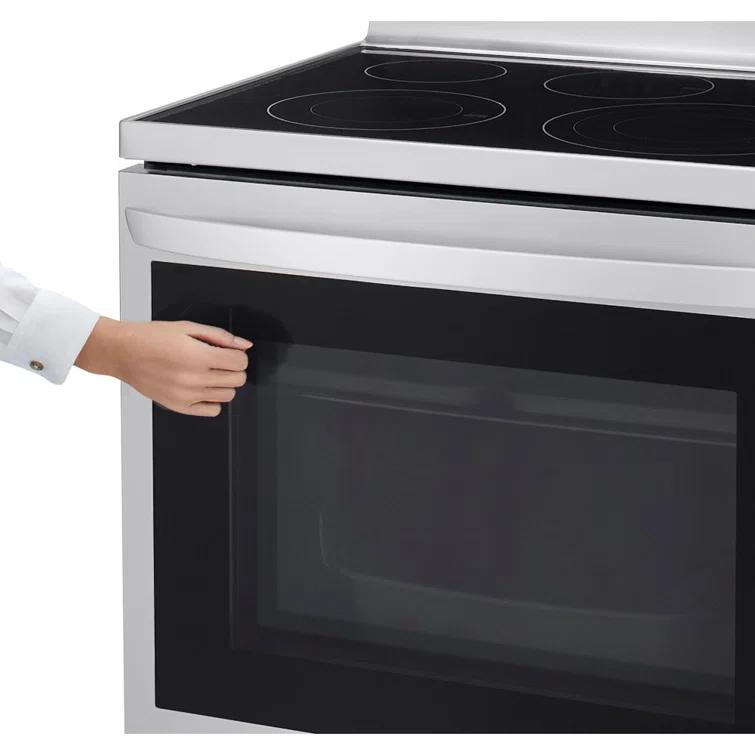 LG LG Smart Wi-Fi Enabled True Convection InstaView® Electric Range with Air Fry, 6.3 cu. ft. LREL6325F