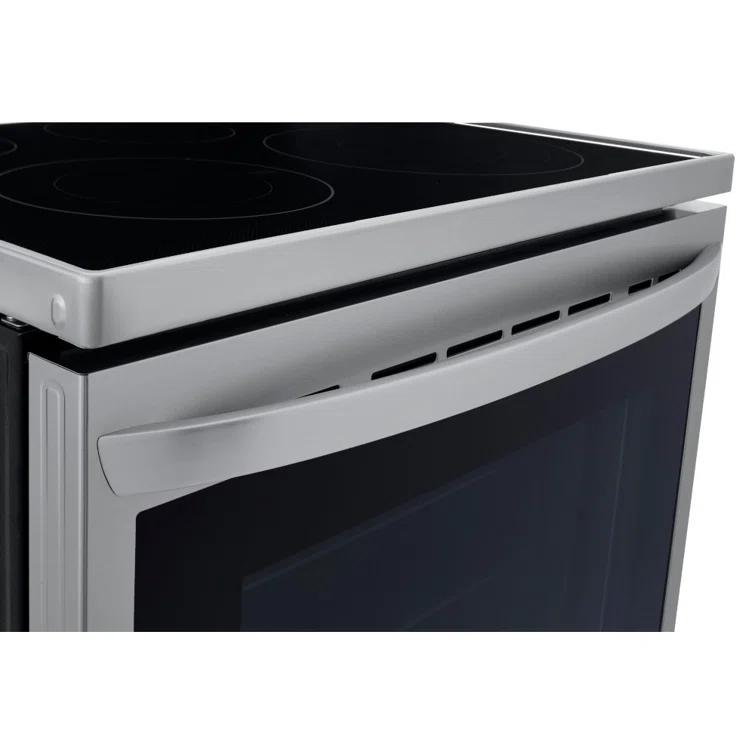 LG LG Smart Wi-Fi Enabled True Convection InstaView® Electric Range with Air Fry, 6.3 cu. ft. LREL6325F